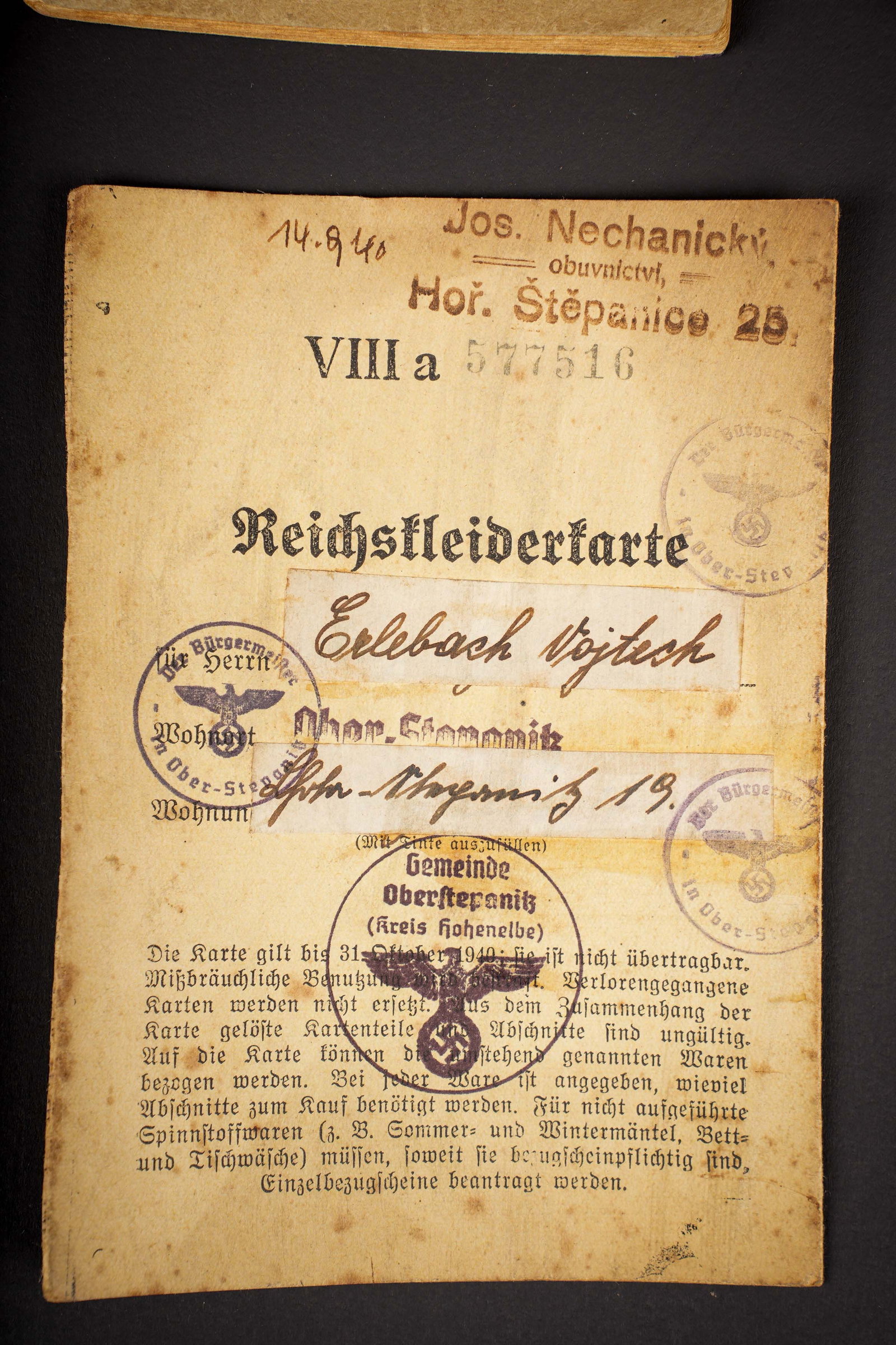 Documents allemand. German documents. - 2