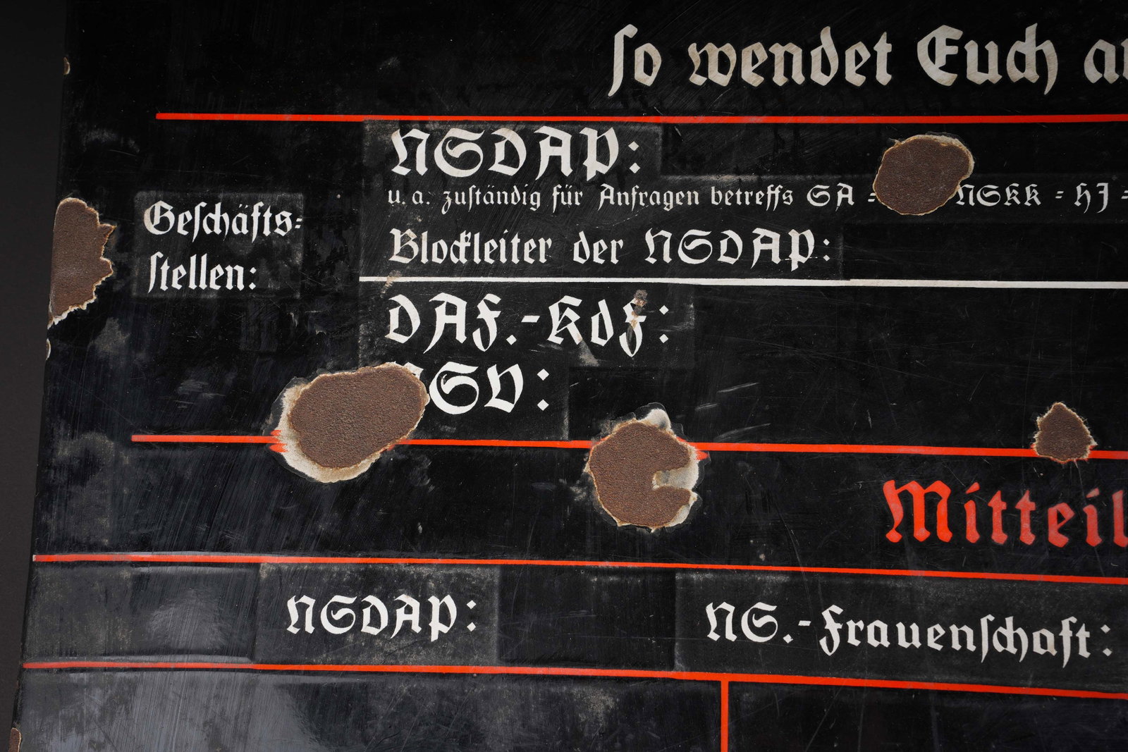 Plaque de programme du NSDAP. NSDAP programme plaque. - 3