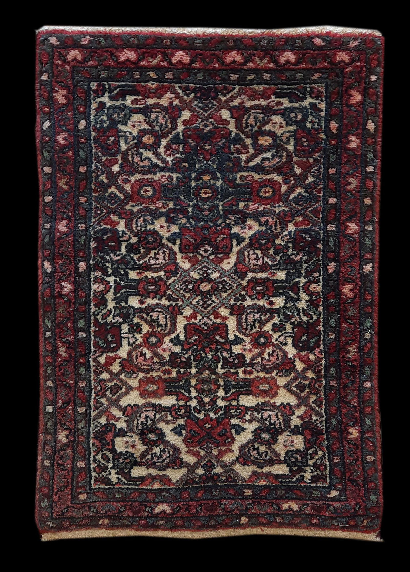 Semi-Antique 2'10" x 1'9" Persian Hamadan Scatter Rug (1 of 3)