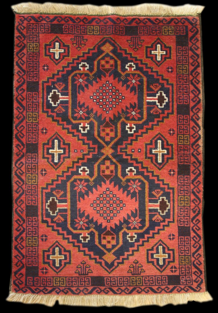 Recently-Made 4' 5" x 2' 9" Pakistani Balouch Scatter (1 of 2)