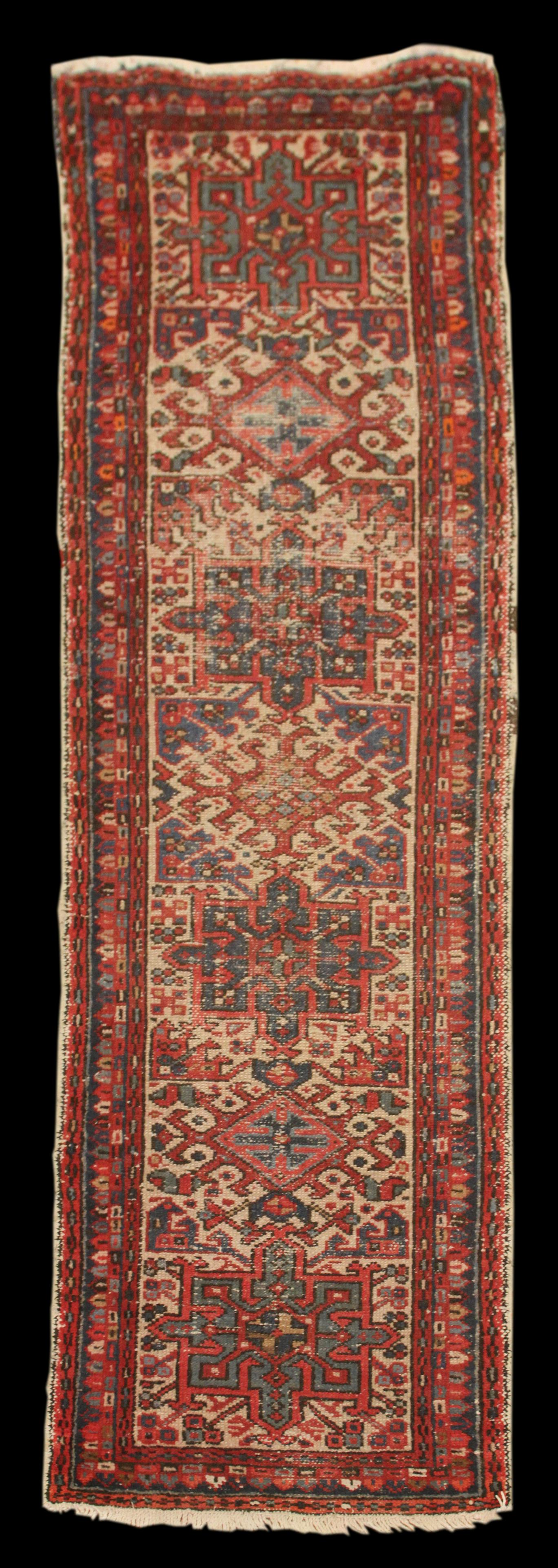 Semi-antique 5' 8" x 1' 11" Persian Karadja Runner (1 of 2)