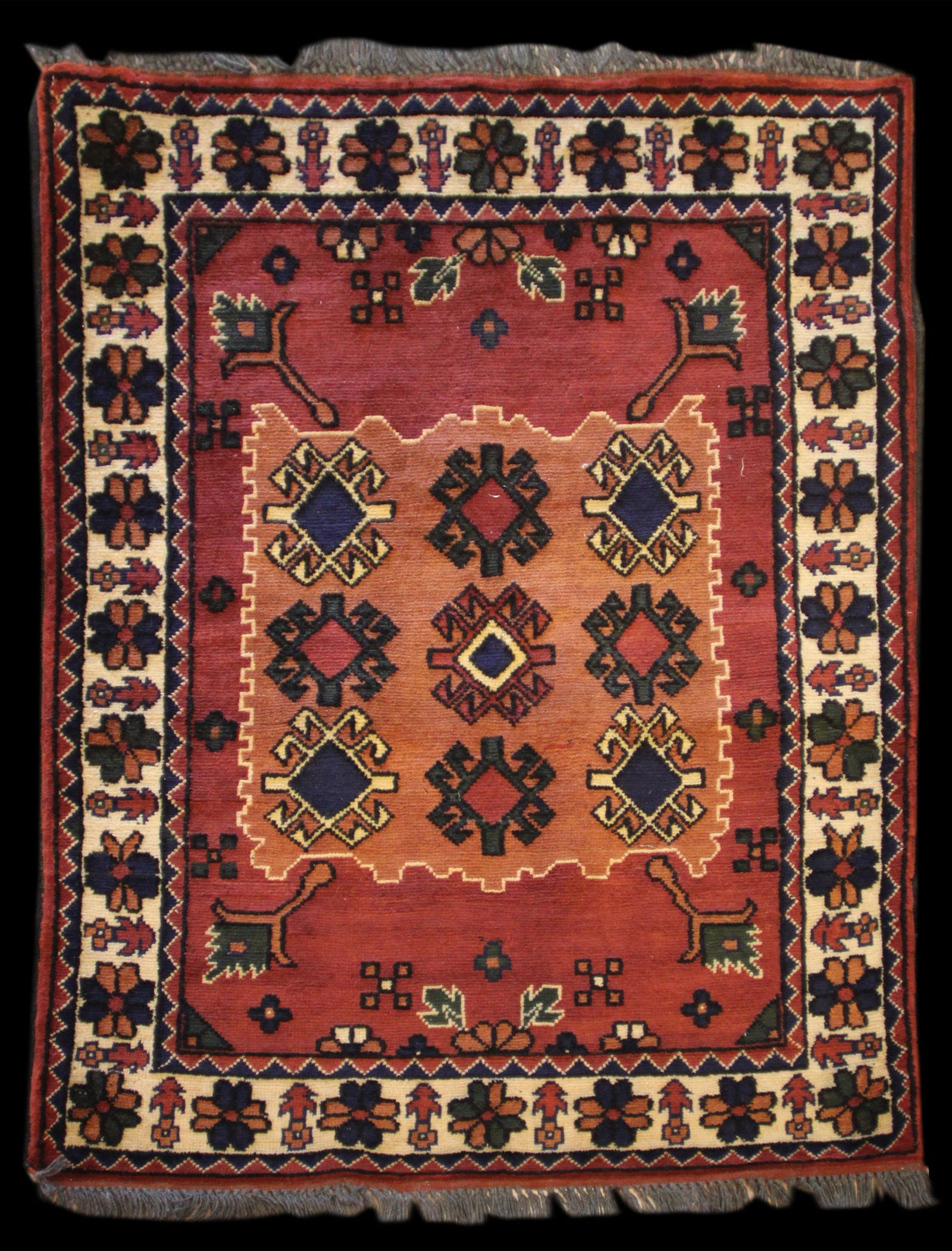 Recently-made 3' 10" x 2' 11" Pak/Afghan Kargai Rug (1 of 2)