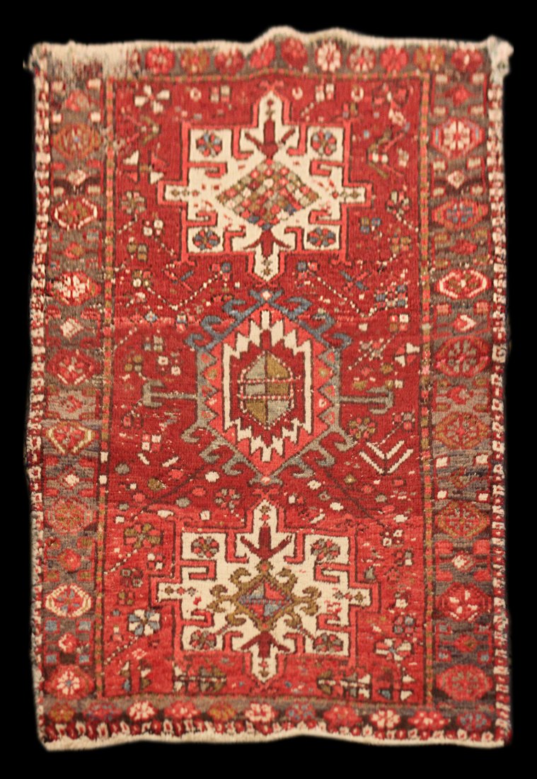Sem-antique (c. 1960) 4' 0" x 2' 8" Persian Karaja (1 of 2)