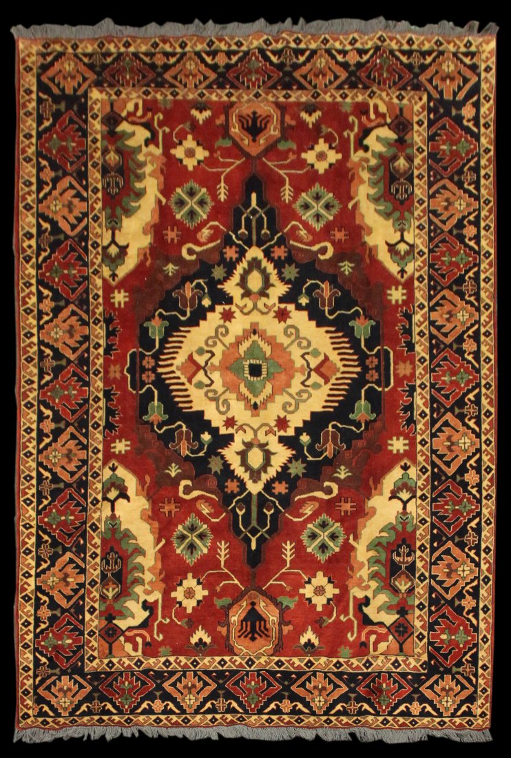 New/Old Stock 10' 1" x 6' 10" Afghan/Uzbek Kargai (1 of 2)