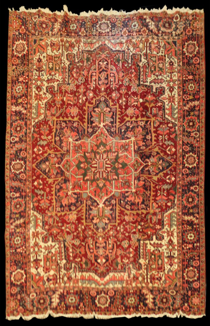 Semi-Antique 10' 8" x 8' 6" Persian Heriz (1 of 2)