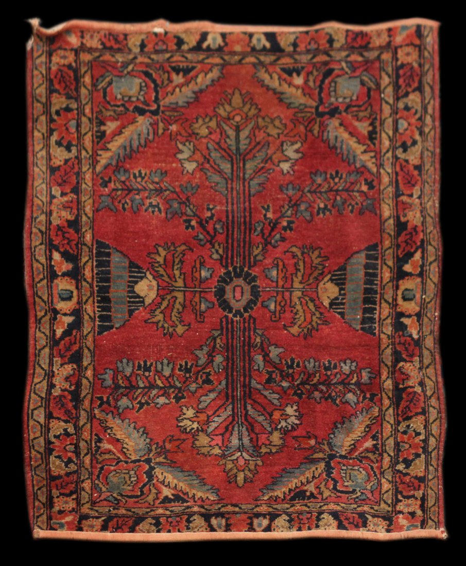 Antique 2' 8" x 2' 2" Persian Sarouk (1 of 2)