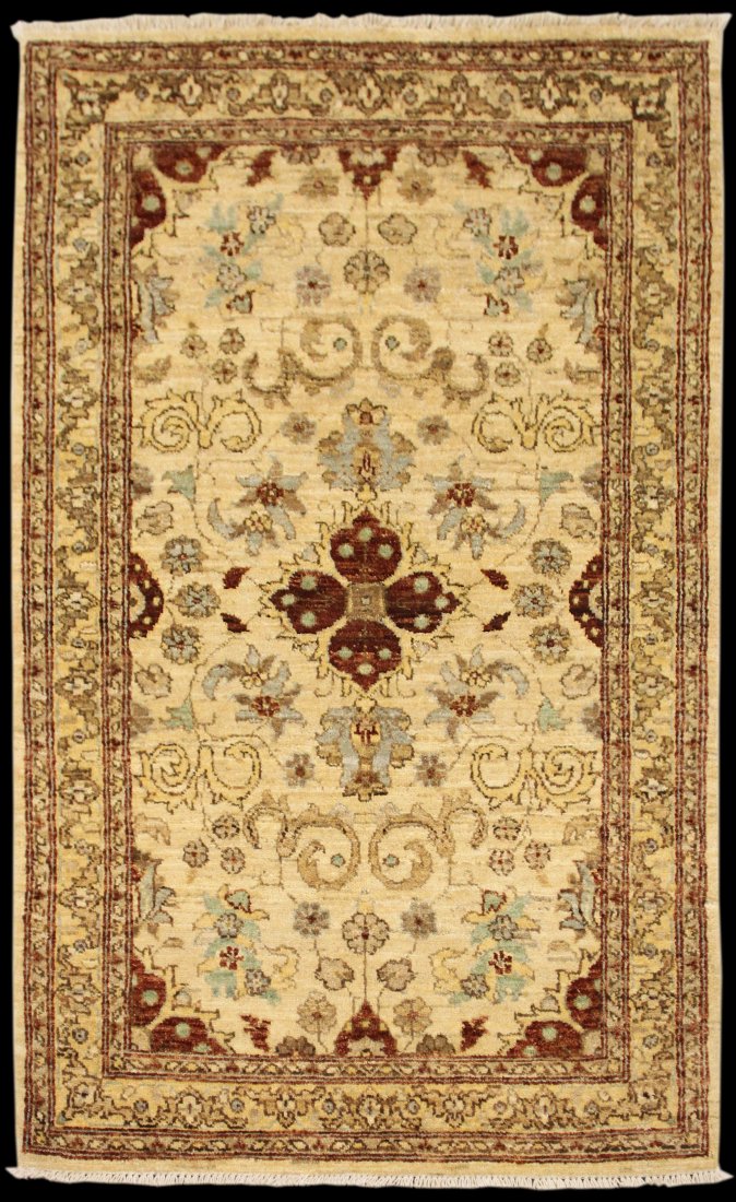 NEW 5' 2" x 3' 2" Pakistani Chobi: NEW 5' 2" x 3' 2" Pakistani Chobi. Excellent first-quality Chobi, imported by Fine Estate.