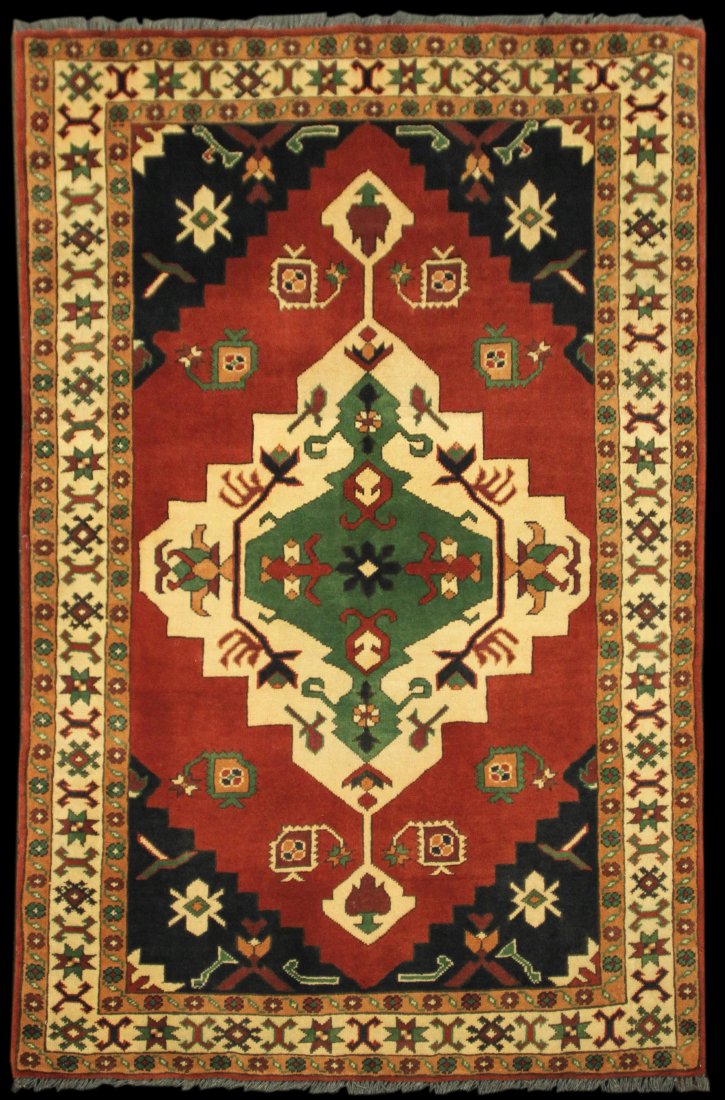 New/Old Stock 5' 2" x 3' 7" Pakistani Kargai (1 of 2)