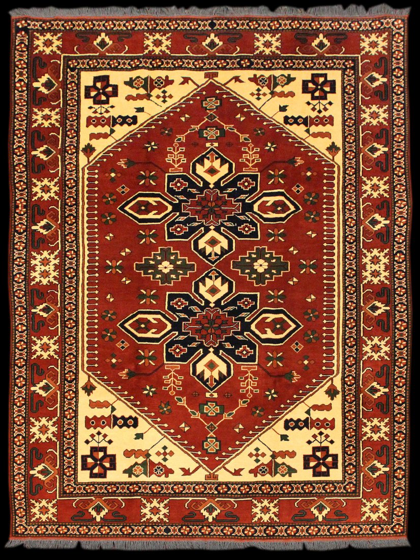 New/Old Stock 8' 4" x 5' 11" Pakistani Kargai (1 of 2)