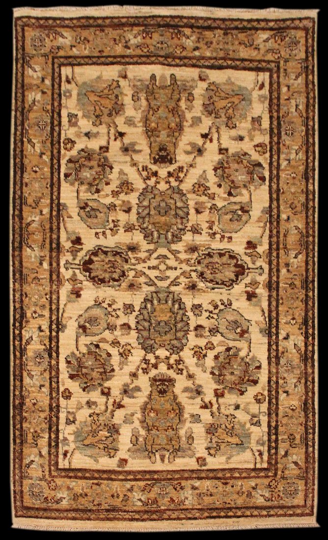 NEW 5' 2" x 3' 1" Pakistani Chobi: NEW 5' 2" x 3' 1" Pakistani Chobi. Excellent first-quality Chobi, imported by Fine Estate.