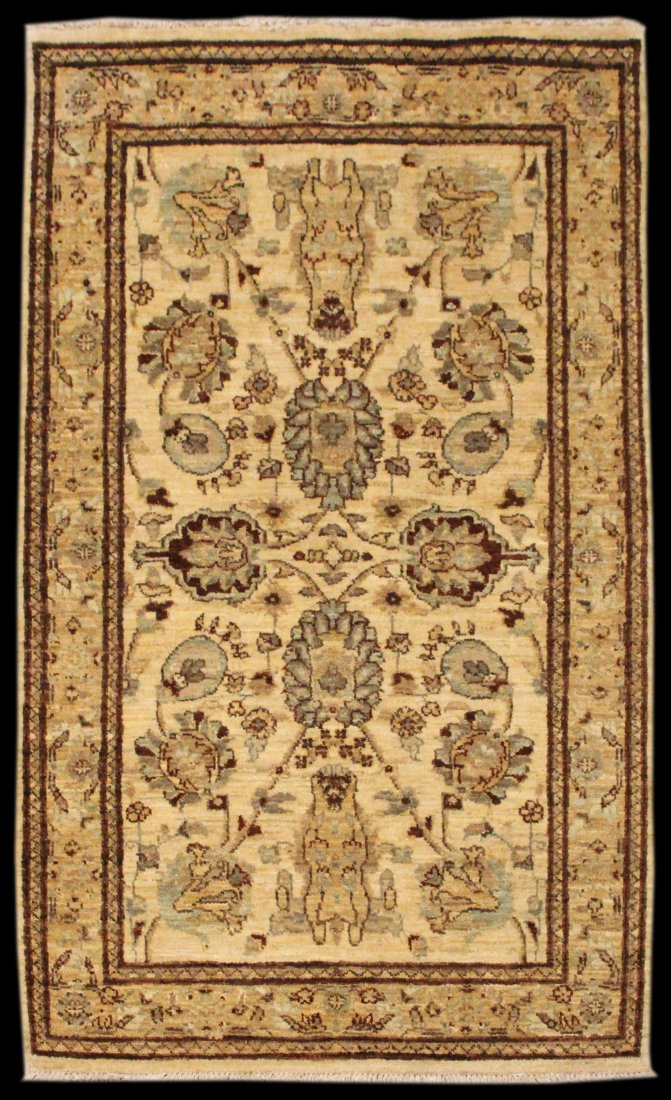 NEW 5' 3" x 3' 1" Pakistani Chobi: NEW 5' 3" x 3' 1" Pakistani Chobi. Excellent first-quality Chobi, imported by Fine Estate.