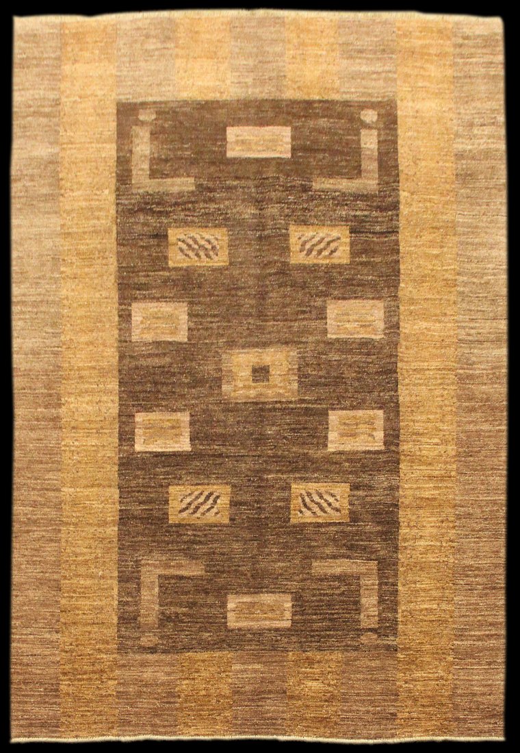 NEW 8' 6" x 6' 6" Pakistani Gabbeh: NEW 8' 6" x 6' 6" Pakistani Gabbeh area rug.