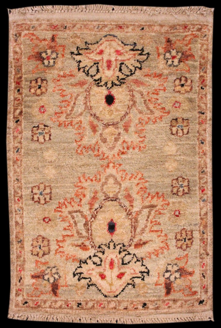 NEW 2' 2" x 1' 5" Pakistani Chobi: NEW 2' 2" x 1' 5" Pakistani Chobi scatter rug. A fun rug and works great as a mat on furniture surfaces.