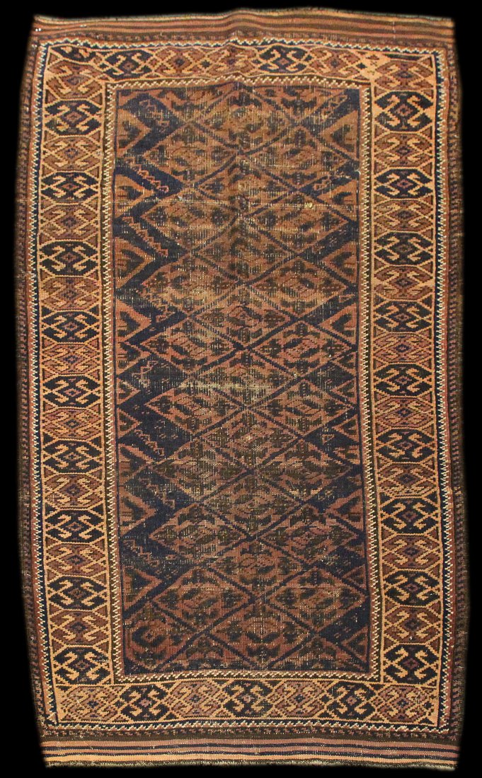 Antique 4' 8" x 2' 7" Persian Baluch (1 of 2)