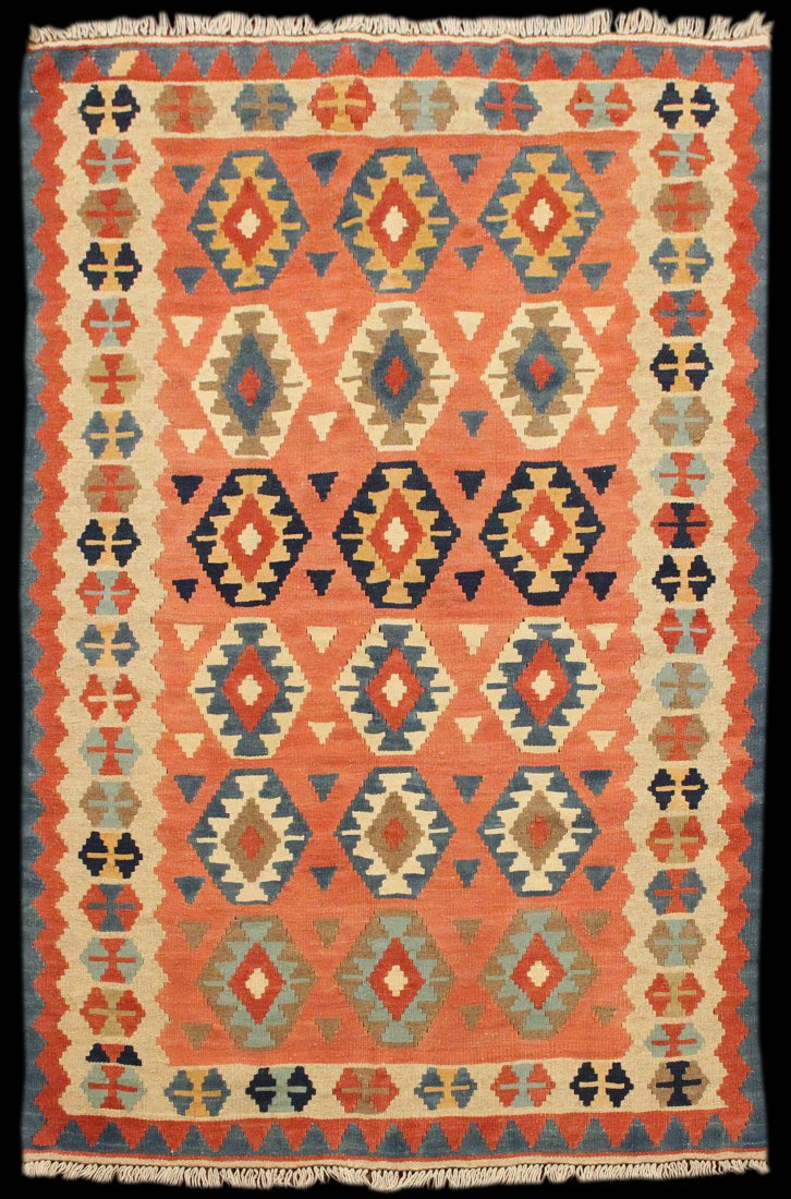 NEW 5' 0" x 3' 5" Turkish Slit-Weave Kilim (1 of 2)