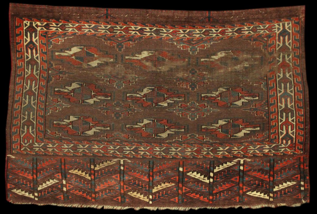 Antique 3' 9" x 2' 6" Turkoman Bagface (1 of 2)