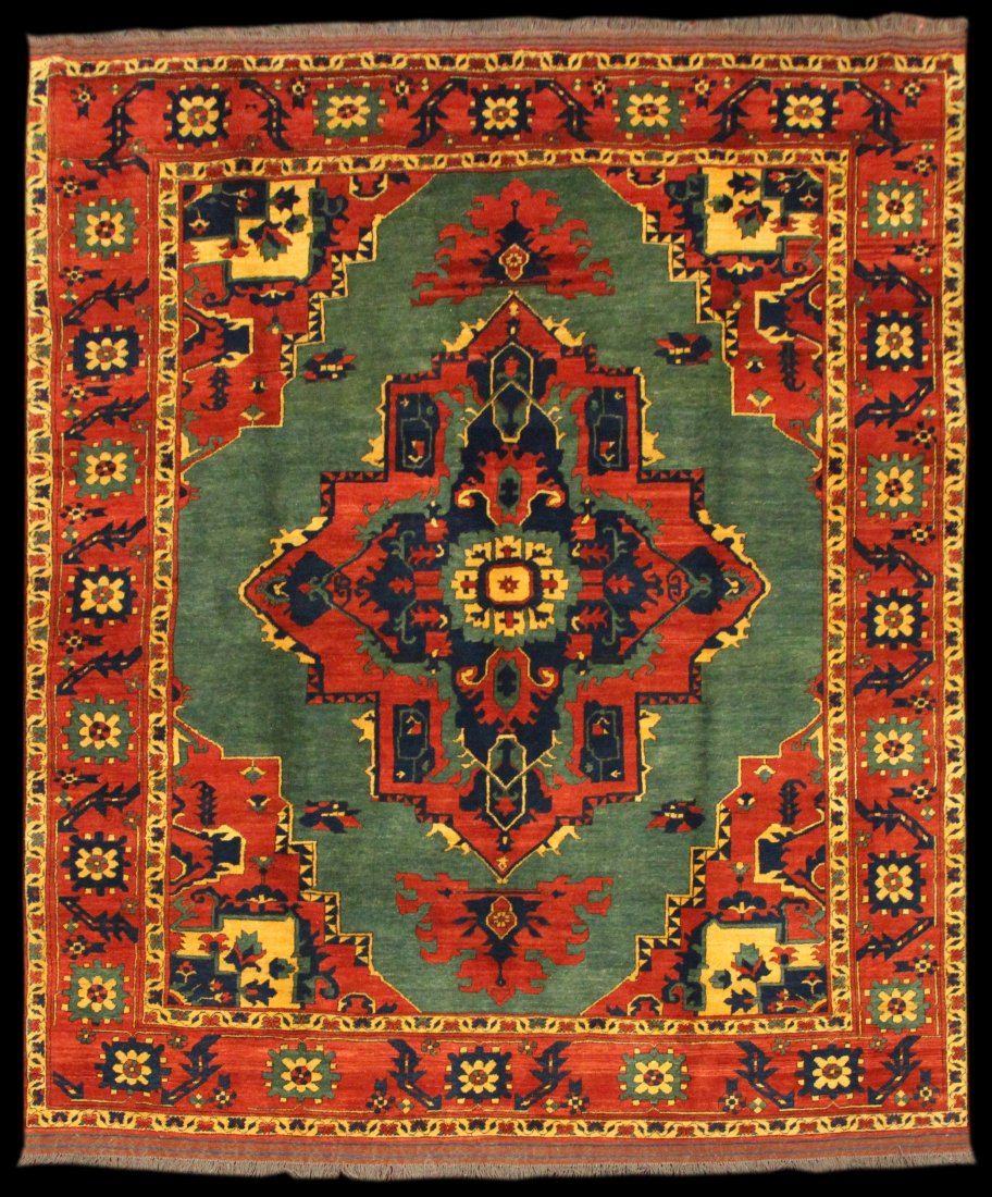 New/Old Stock 9' 2" x 7' 10" Afghan Kargai (1 of 2)