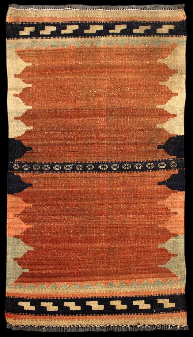 NEW 3' 3" x 2' 0" Pakistani Kilim: NEW 3' 3" x 2' 0" Pakistani Kilim scatter rug.