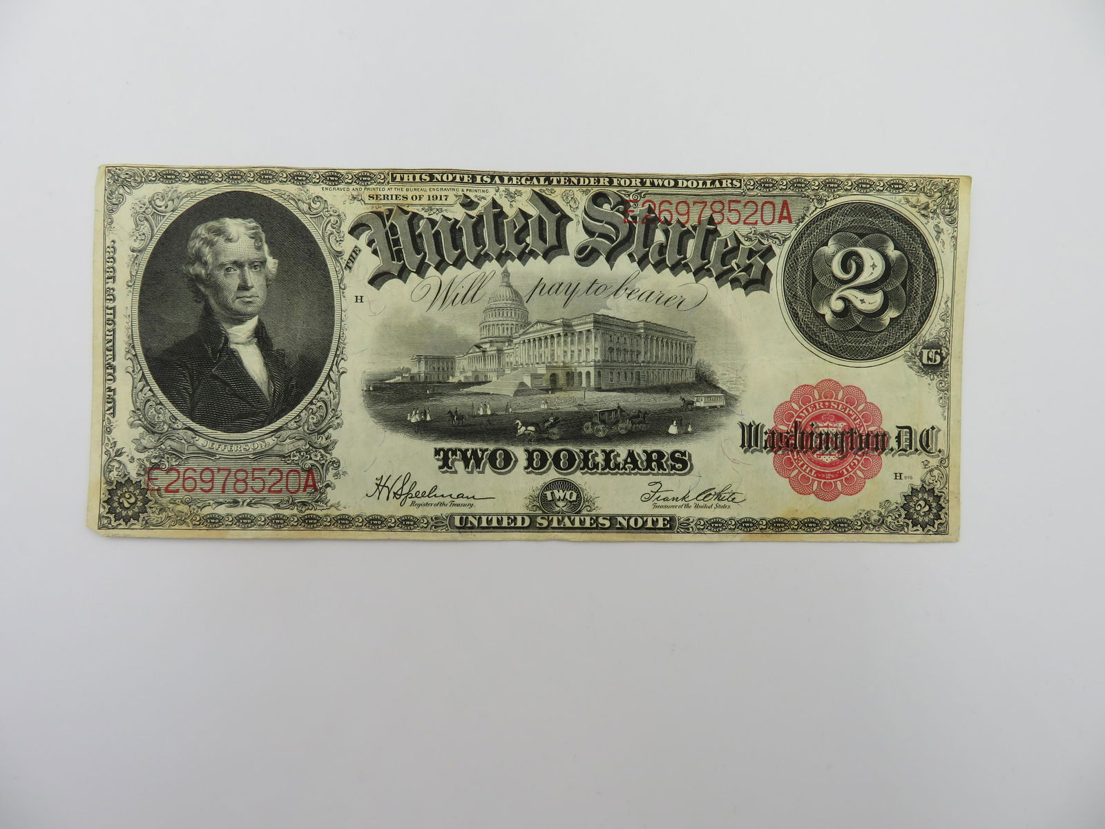 1917 $2 United States of America Banknote (1 of 4)