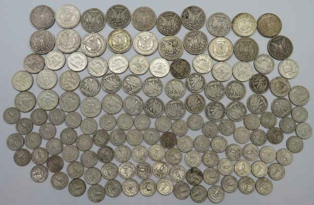$60 Face Value Mixed Lot 90% US Silver 46.40 OZ (1 of 5)