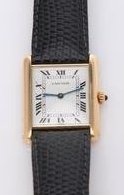 Ladies Cartier Tank, 18k gold watch. (1 of 8)