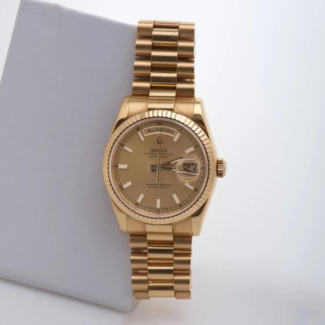 2006 Rolex Oyster Day-Date 18k gold President Ref 18238 (1 of 6)