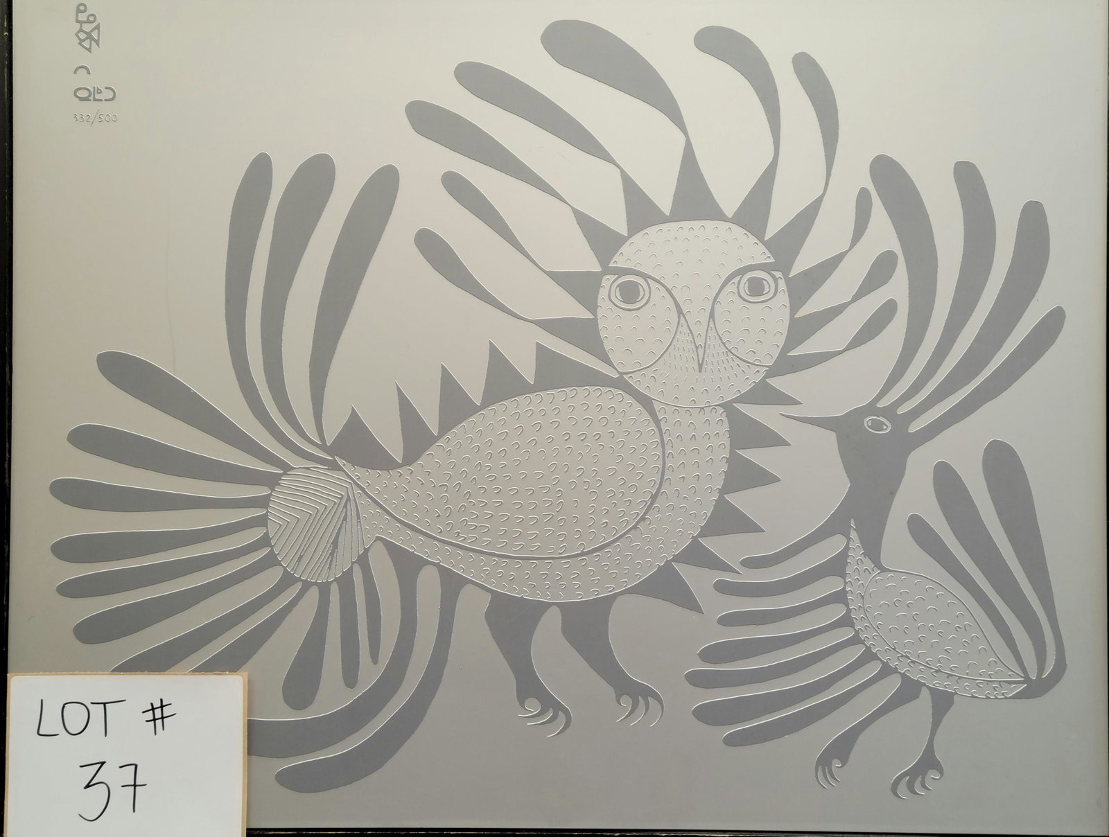 Kenojuak Ashevak, C.C., R.C.A. (1927-2013) E7-1035, Cape Dorset / Kinngait (1 of 2)