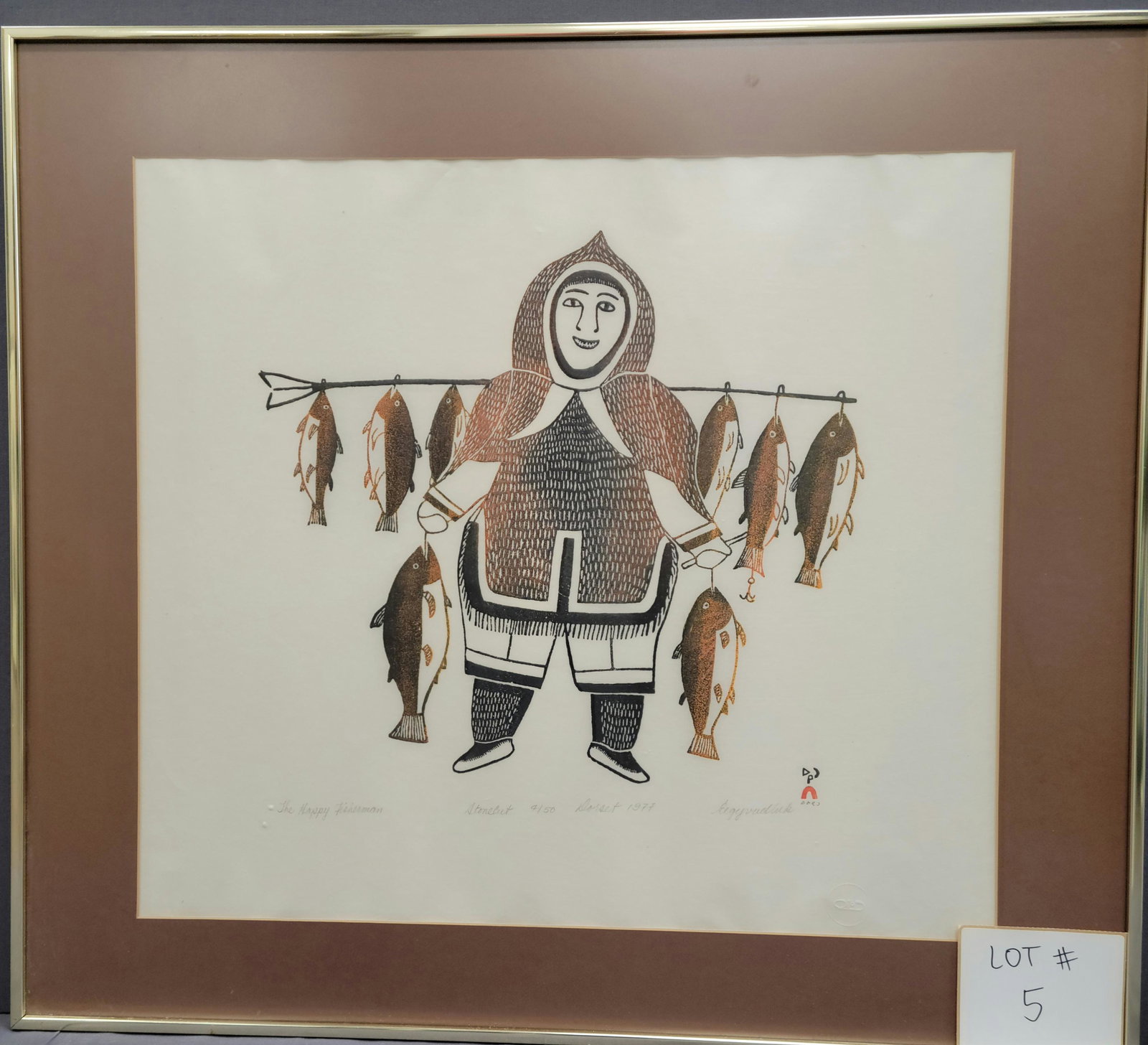 Eegyvadluk Ragee, (1920-1983), E7-1013, Cape Dorset (1 of 3)