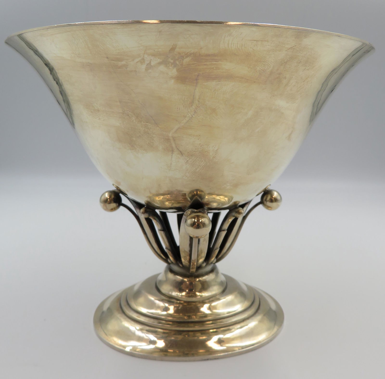 A Georg Jensen Sterling silver bowl designed by Johan Rohde #17B (1 of 4)