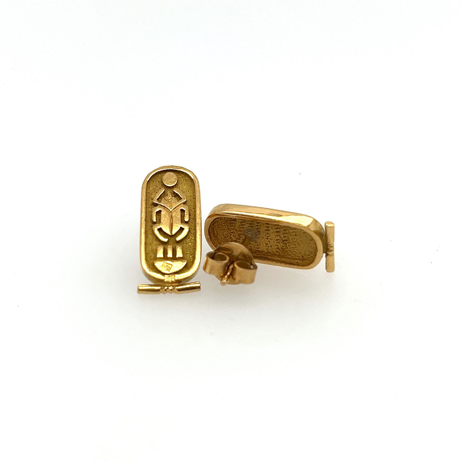 22k  Egyptian Theme Gold Earrings (1 of 2)