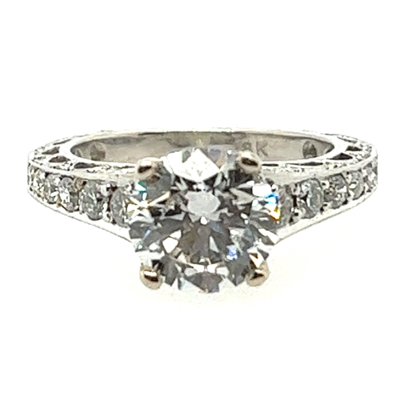Ladies 18k White Gold & Diamond Ring (1 of 5)