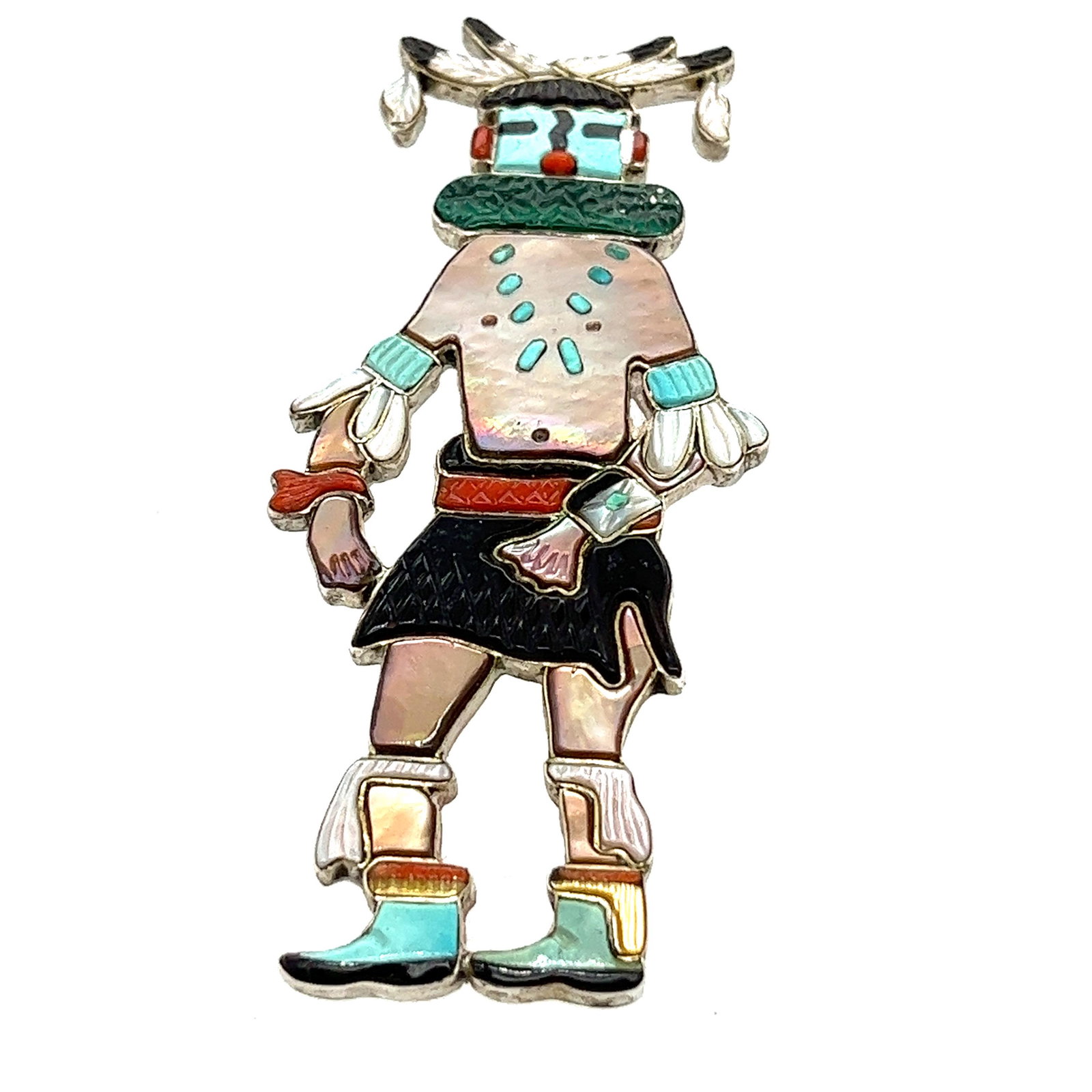 Native American Brooch signed (1 of 2)