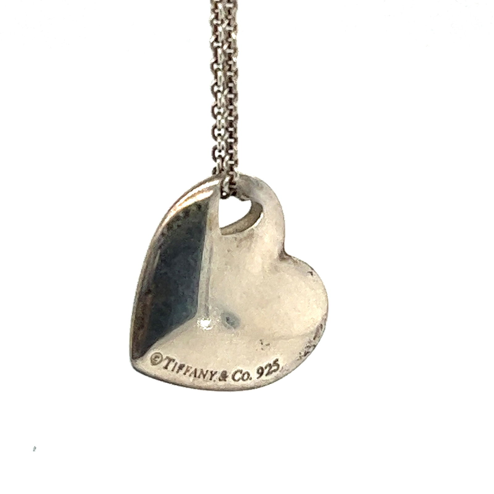 Tiffany & Co  Elsa Peretti Solid Full  Heart Necklace (1 of 3)