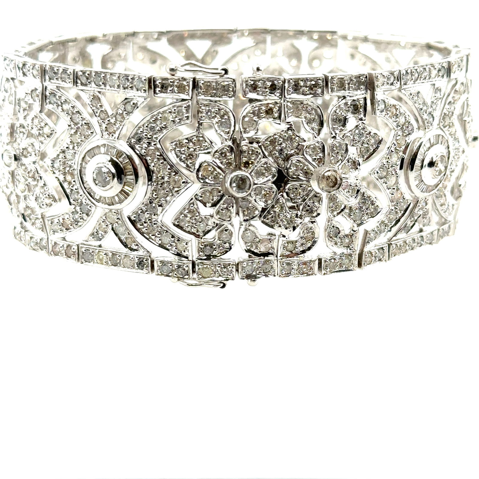 18k White Gold & Diamond Tennis  Bracelet (1 of 5)