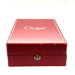 Cartier 7430239 Gold Lighter w/ Original Box: From renowned jewellery designer Cartier comes this gold plated butane lighter. The bottom of the lighter is stamped with Cartier trademark, PARIS, SWISS MADE and model number 8430239. Height of the