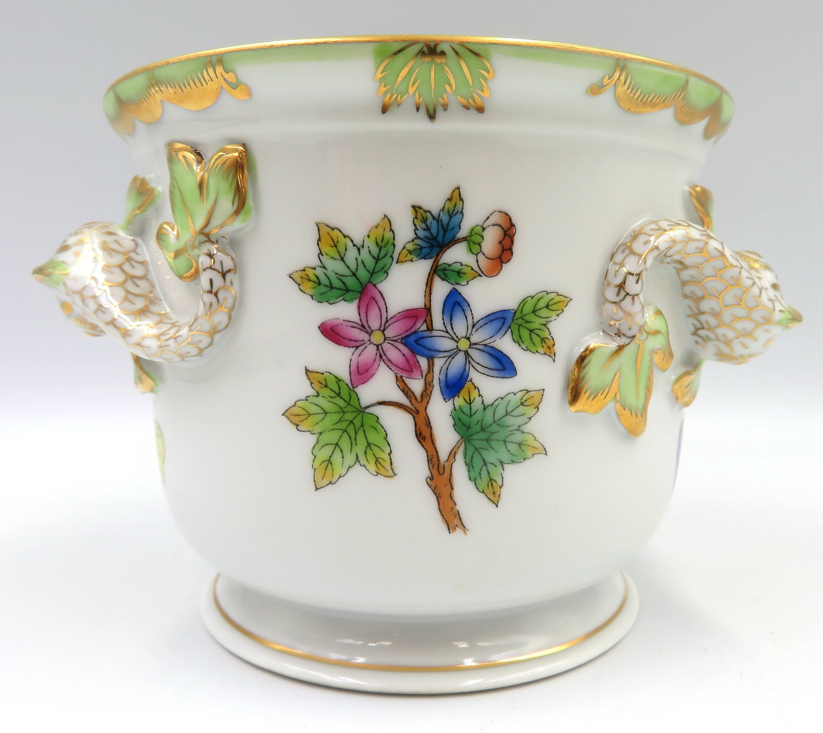 Hand Painted Herend Porcelain Cachepot (1 of 6)