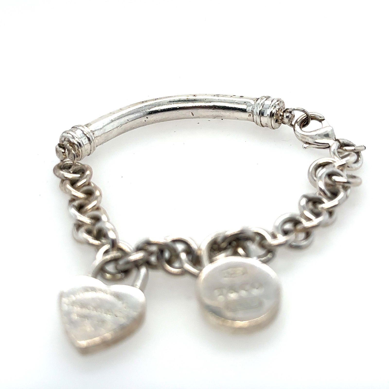 Tiffany & Co 925 Silver Charm Bracelet (1 of 2)