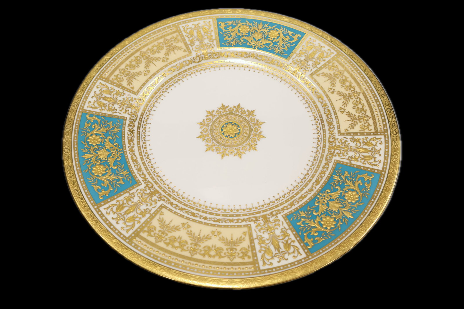 Set of 4 Minton Porcelain Cabinet Plates, (H4968) (1 of 7)