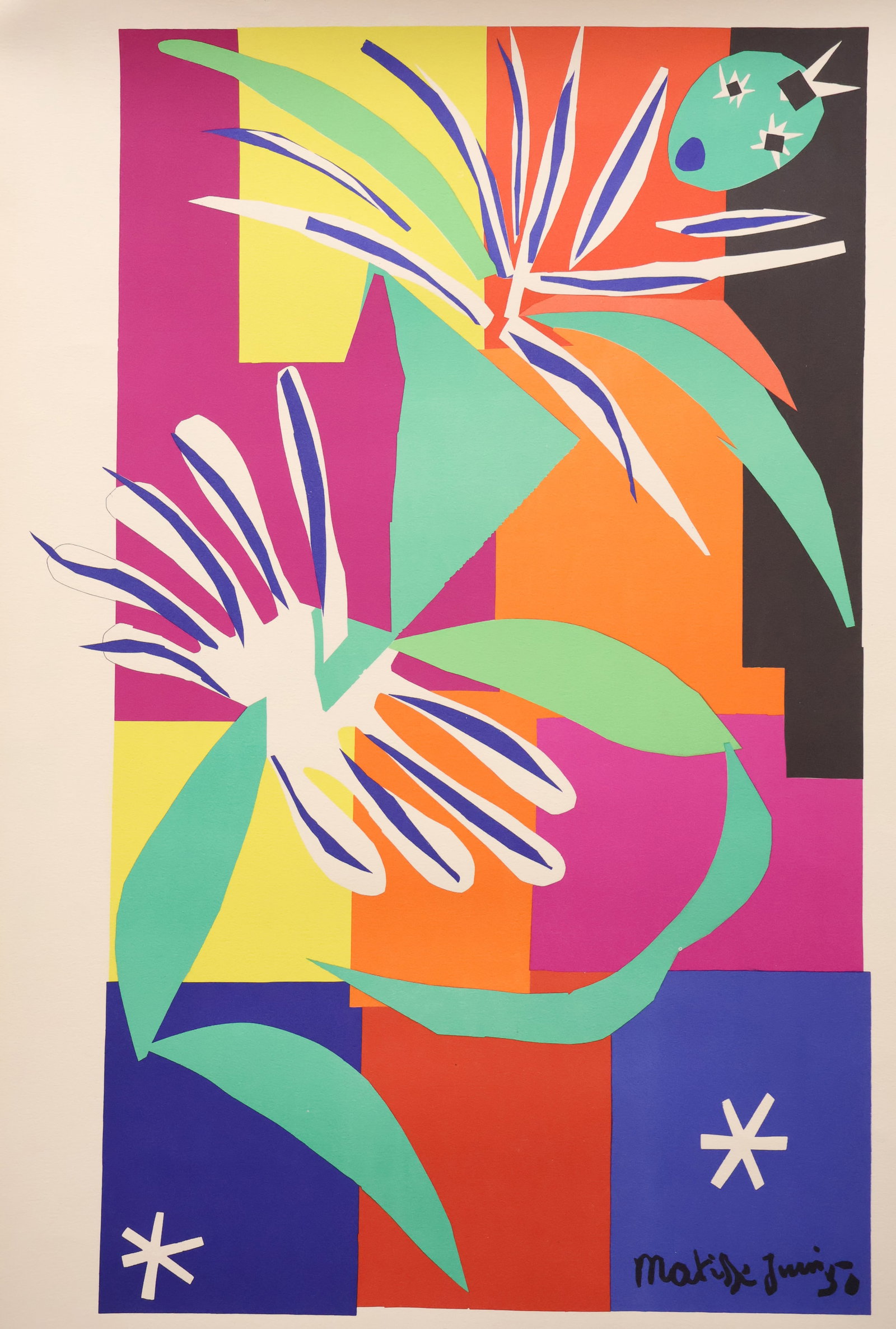 Henri Matisse Nice, France Tourism Poster: Lithograph on paper titled: Danseuse Creole, signed to the plate l/l.