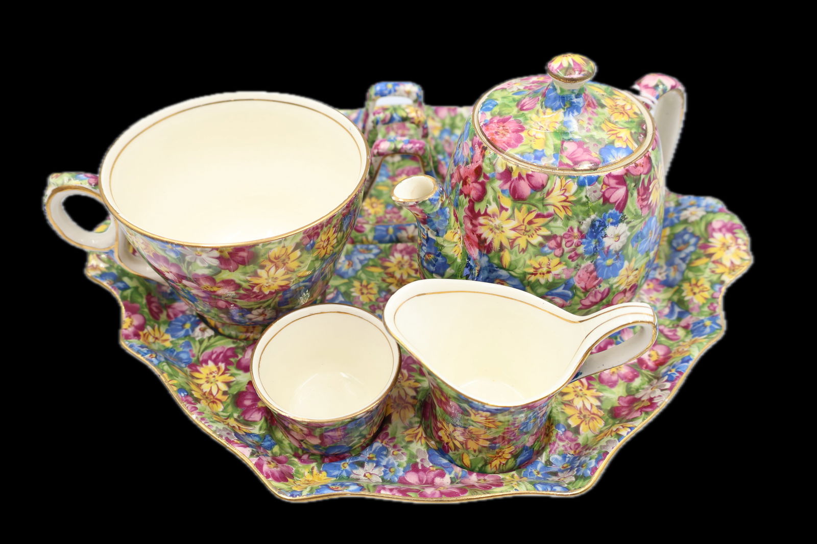 Royal Winton Porcelain Chintz Joyce-Lynn Breakfast set for One (1 of 7)