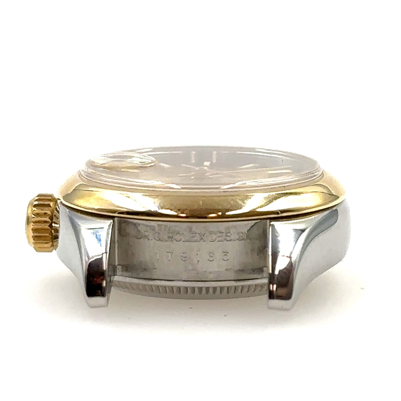 Rolex Lady-Datejust 2010 with Champagne Dial and Steel/Gold Case - Ref 179163 (1 of 6)