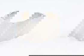 Tiffany & Co 925 Abstract Cuff: Frank Gehry for Tiffanyt & Co abstract sterling silver cuff. Fits a 5.5" wrist. Comes with original pouch. Total weight 81 grams.