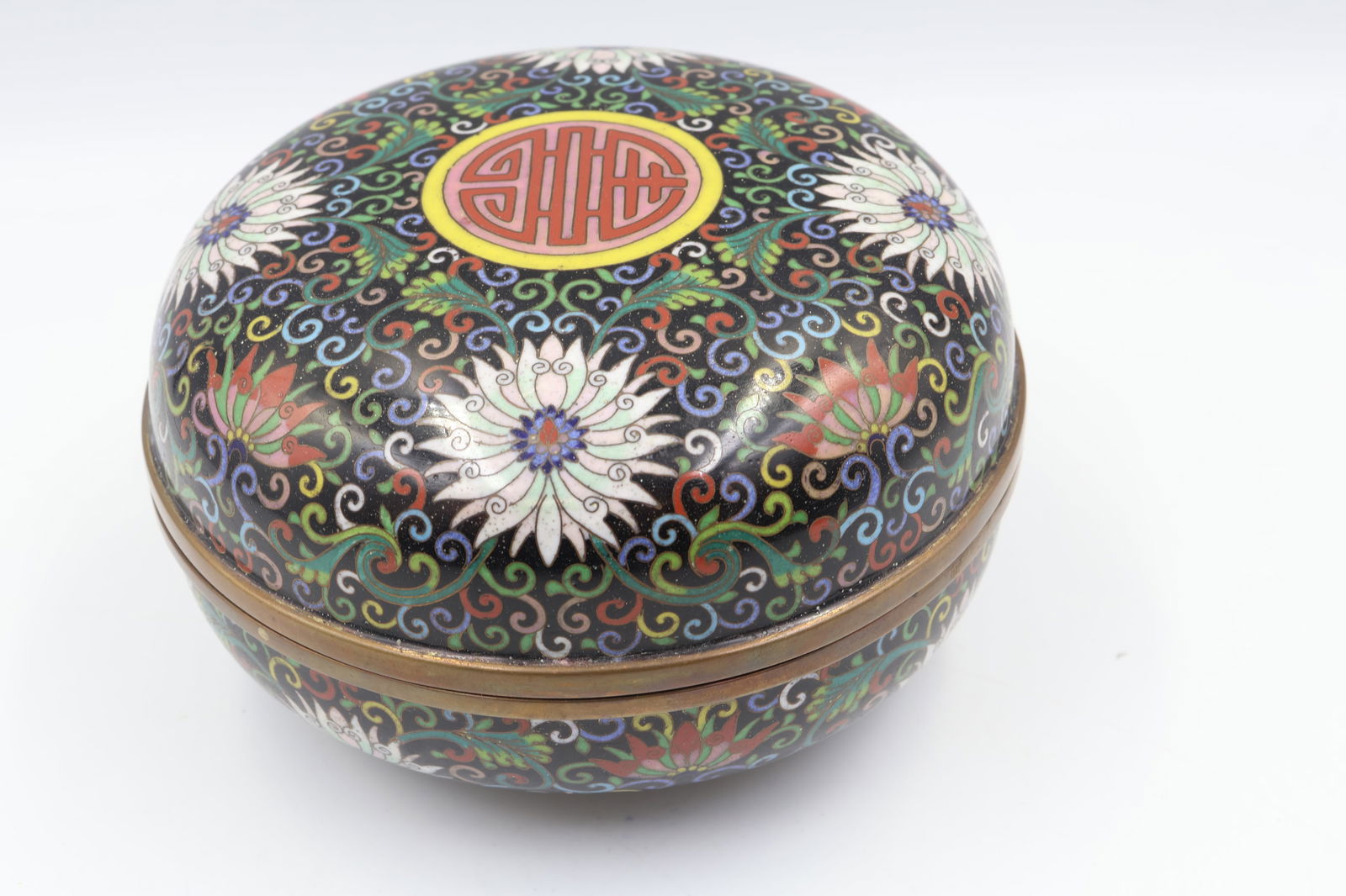 Chinese cloisonne covered box (1 of 6)