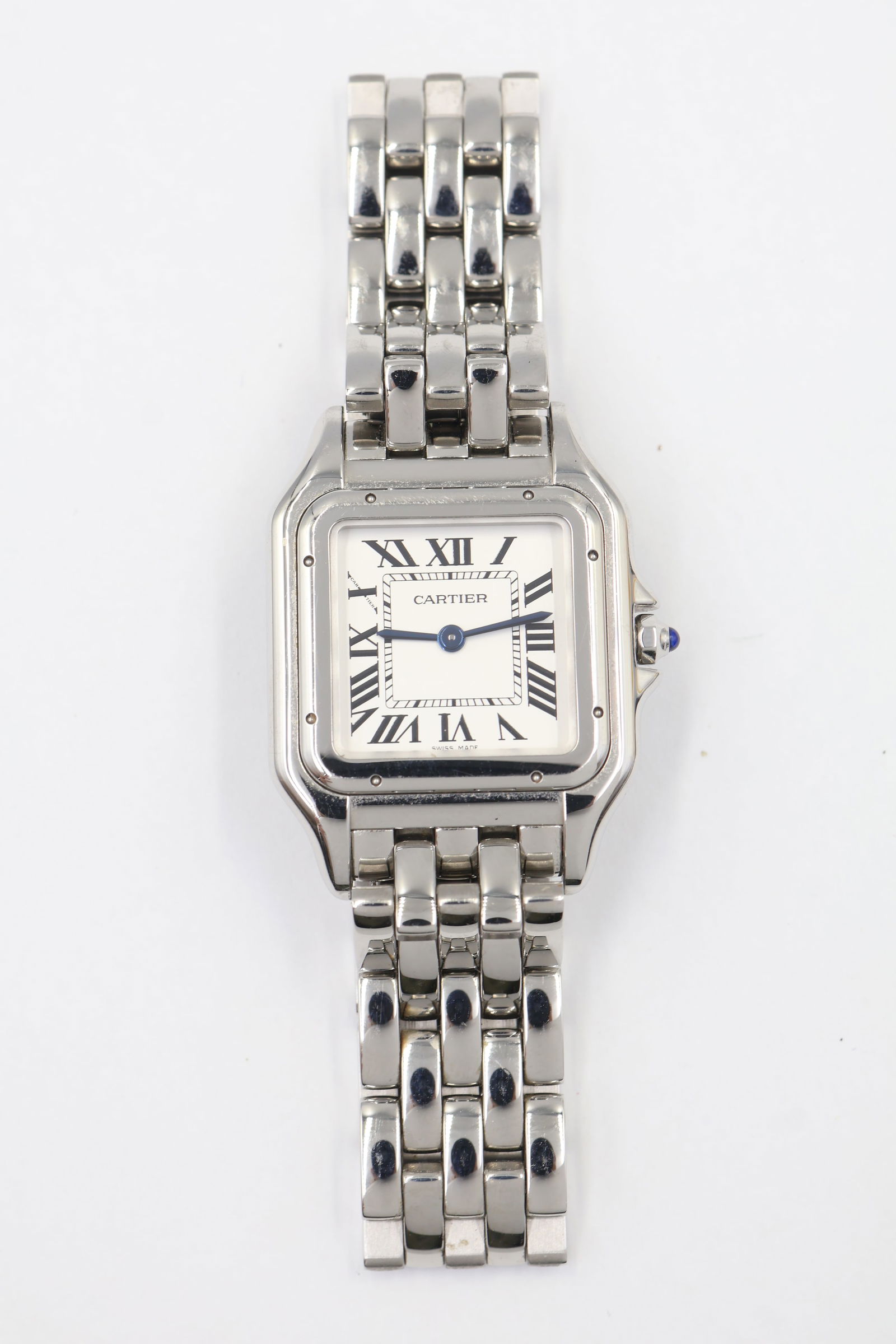 Cartier Panthère de Cartier — Ref WSPN0007: Cartier Panthère de Cartier, reference WSPN0007, in stainless steel. Case size 27 mm. Purchased 14 December 2020. Presented with original box and papers.