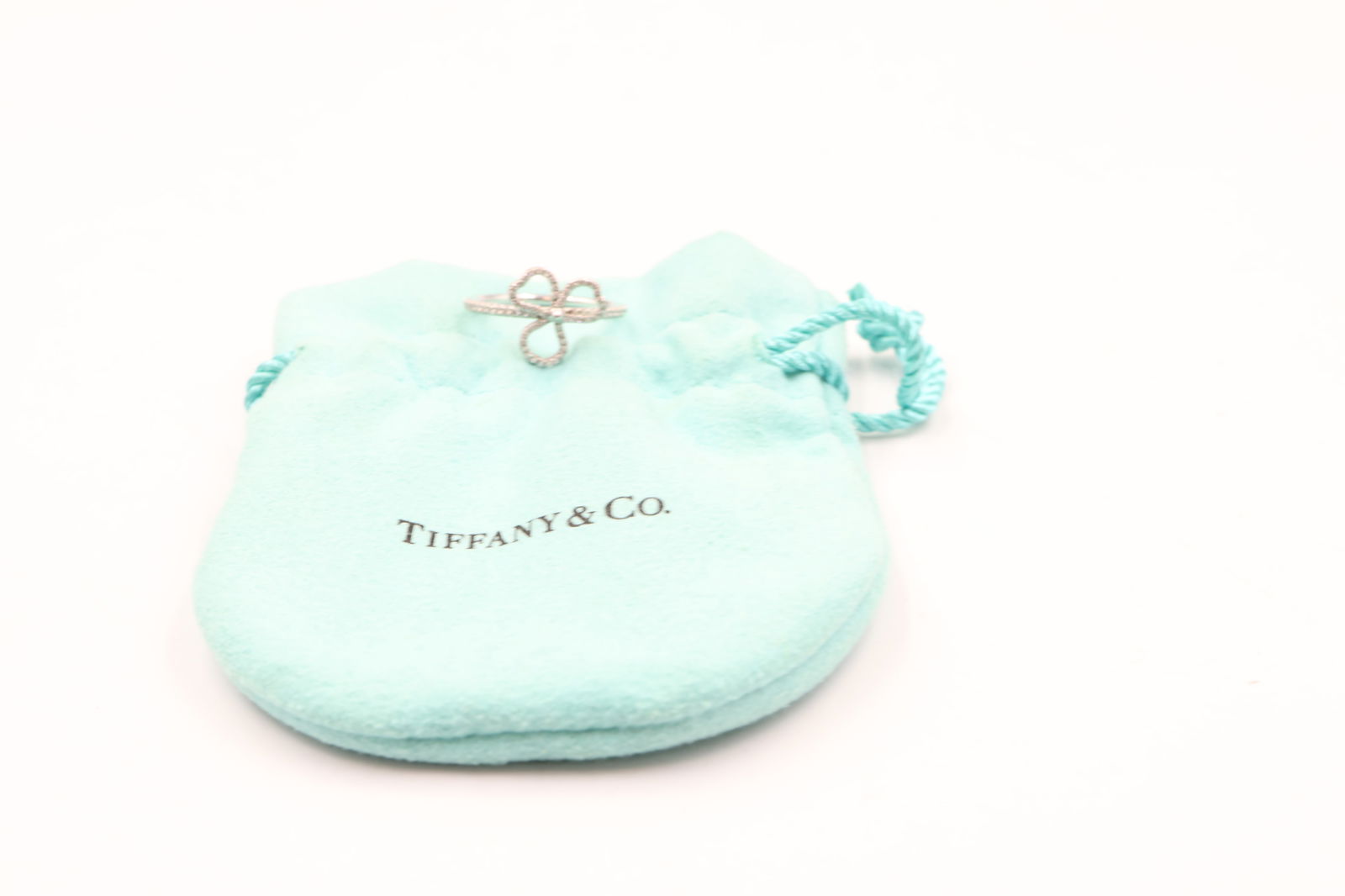 Tiffany Paper Flowers Platinum Diamond Ring - 5