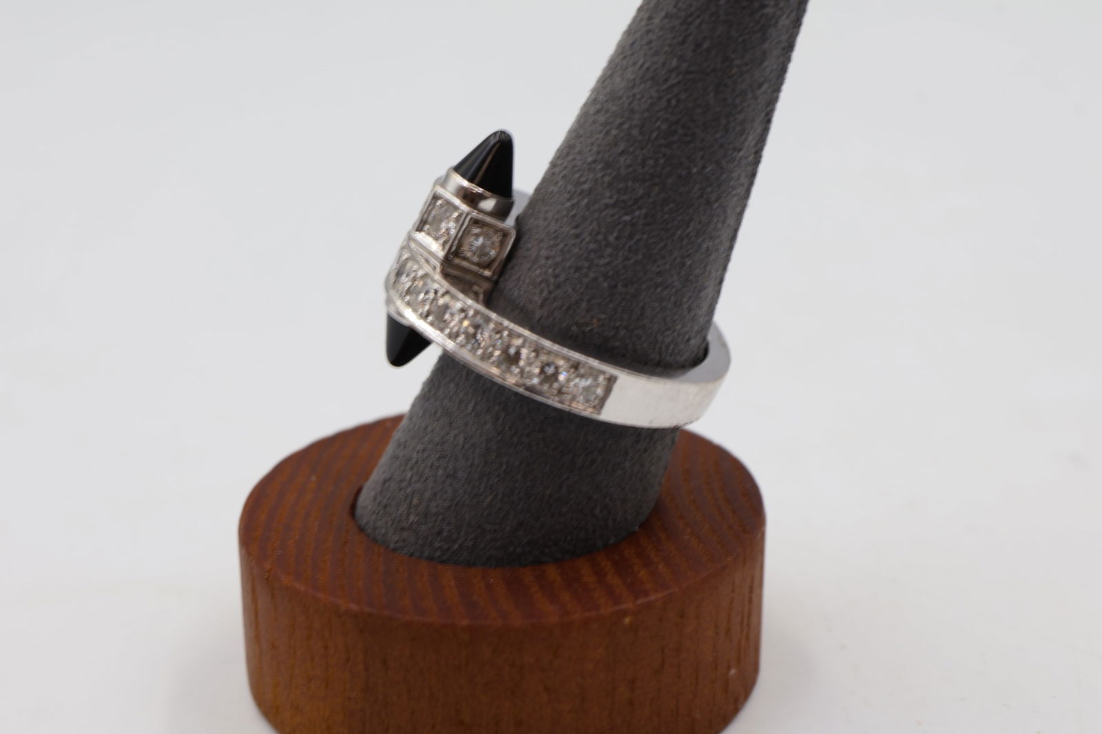 Cartier 18k White Gold Diamond Sapphire Ring - 5