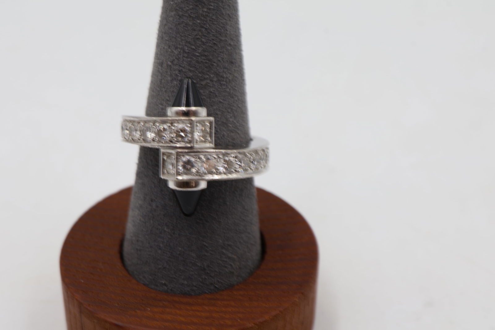 Cartier 18k White Gold Diamond Sapphire Ring - 6