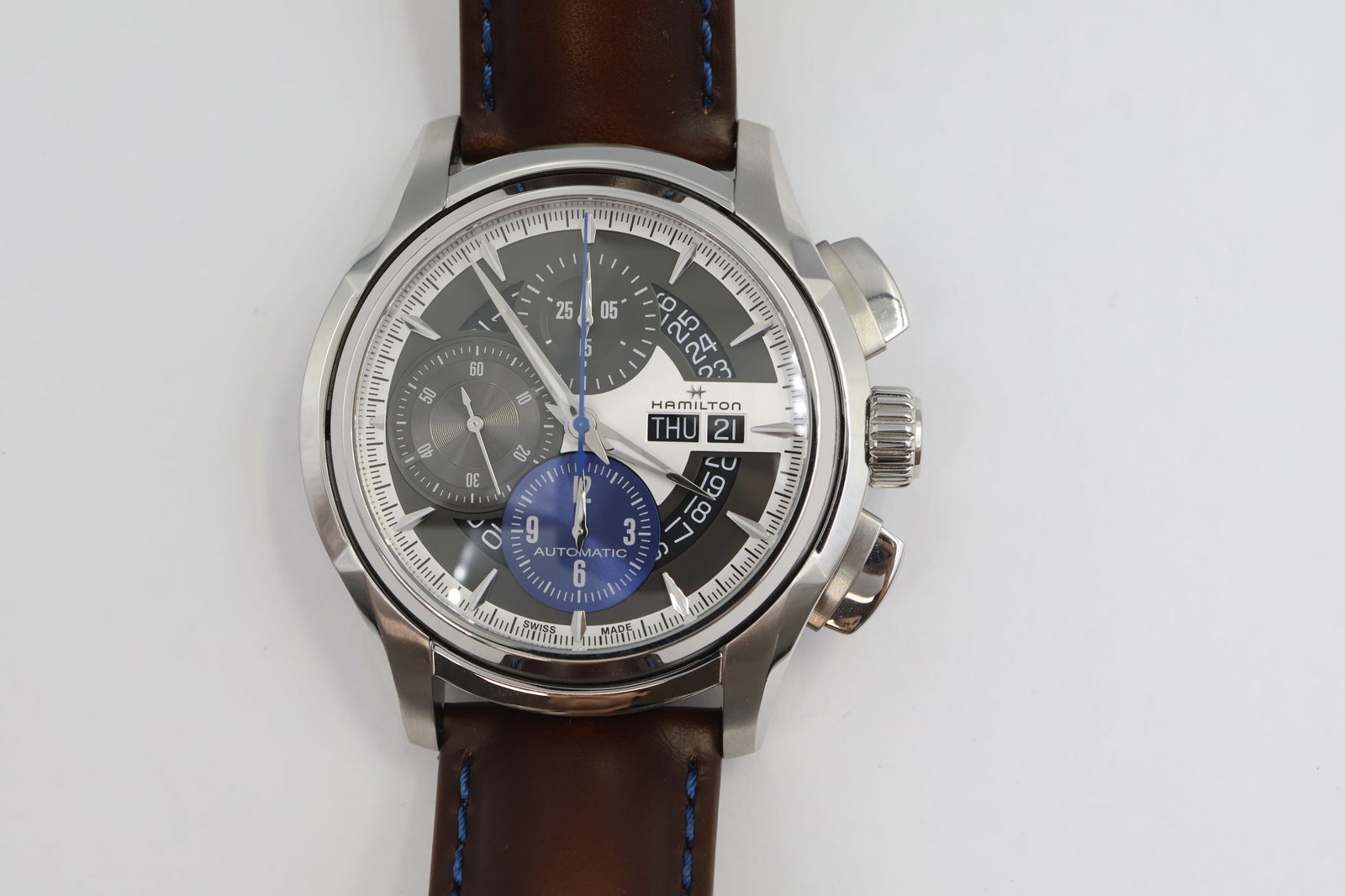 Hamilton Jazzmaster Face 2 Face III Auto: Hamilton Jazzmaster Face 2 Face III limited edition automatic watch, reference 132876550, dated 2023/2024. 44mm case. Presented with original box and papers.