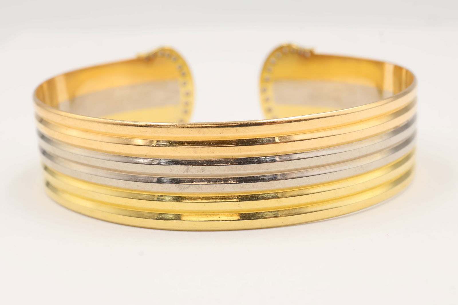 Cartier Trinity Three-Gold Cuff Bracelet (1 of 6)