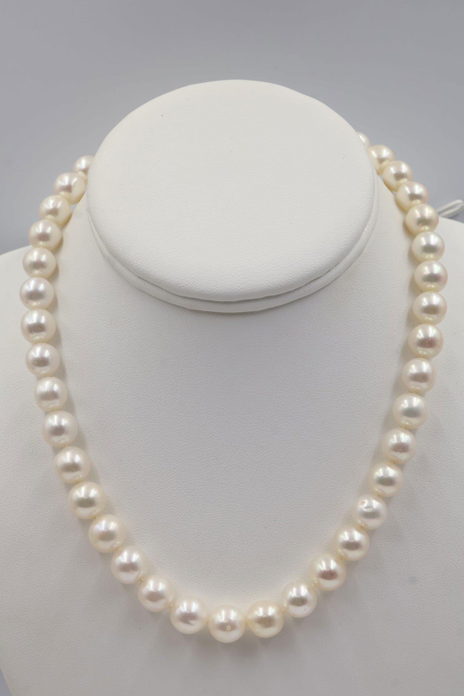 Pearl Necklace with 14k White Gold Clasp (1 of 3)